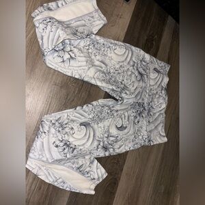 Lululemon Wunder Under Crop Hi-Rise 21" Twine White Multi